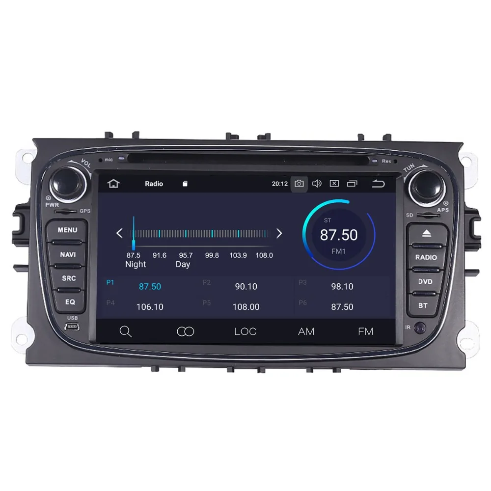 Автомобильный DVD плеер Aotsr Android 9 0 с GPS навигацией для Ford Focus 2004 2011 мультимедийный 2