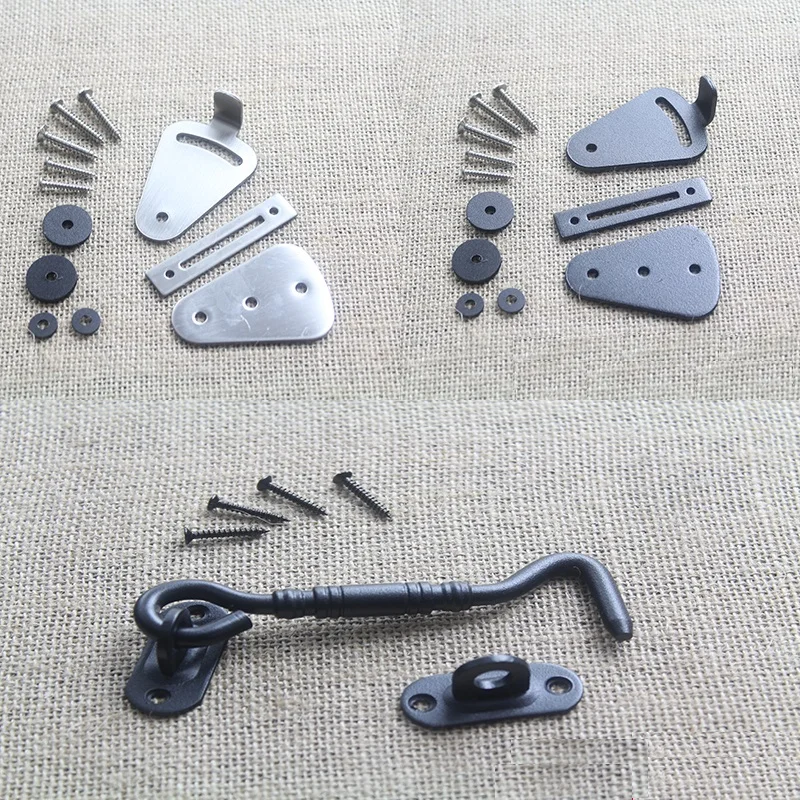

Sliding barn door wooden door Latch lock hasp holder catch