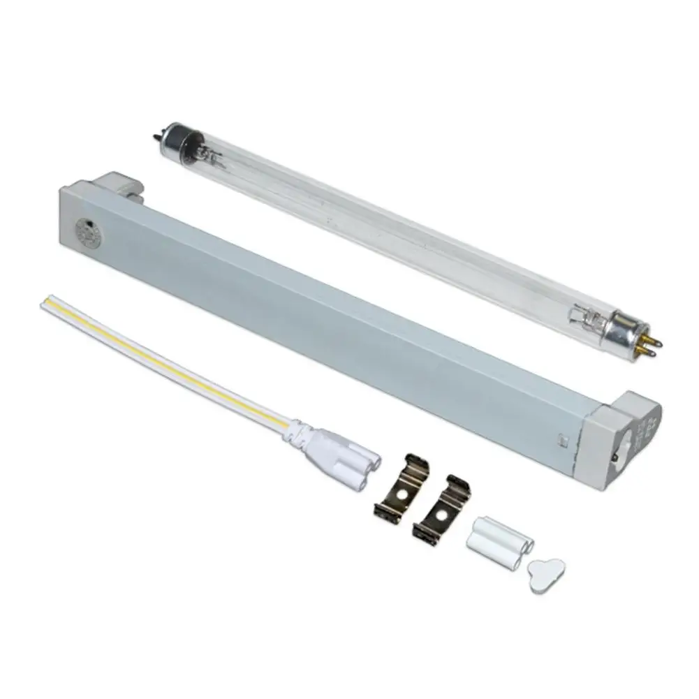 220V 8W UV Light Sterilizer Germicidal Lamp Ultraviolet Light Ozone Generator Disinfection Deodor Tube Kill Dust Mite Eliminator