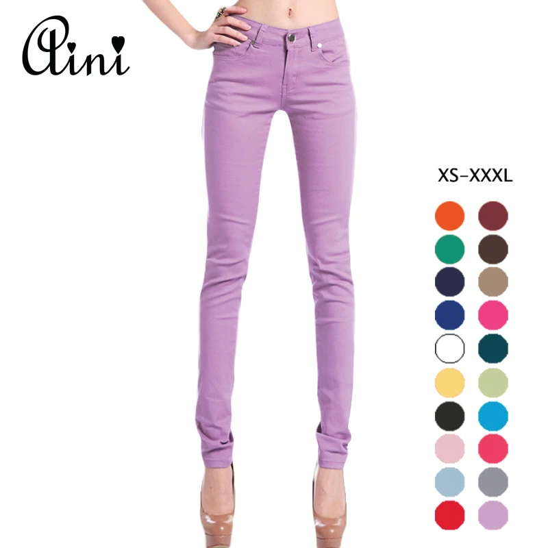 Women's Candy Pants Pencil Trousers 2017 Spring Fall Khaki