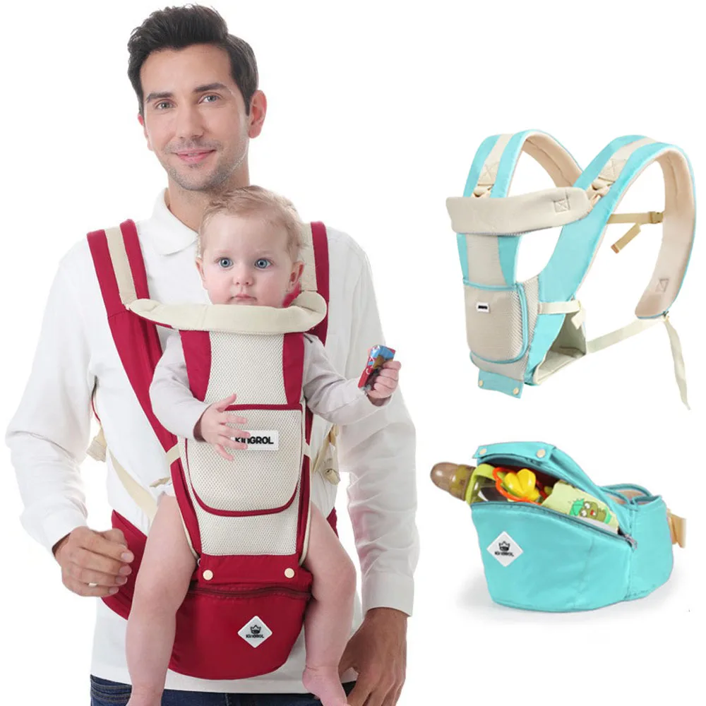 

13 Methods Ergonomic Baby Carrier Infant Kid Baby Hipseat Sling Front Facing Kangaroo Baby Wrap Carrier for Baby Travel