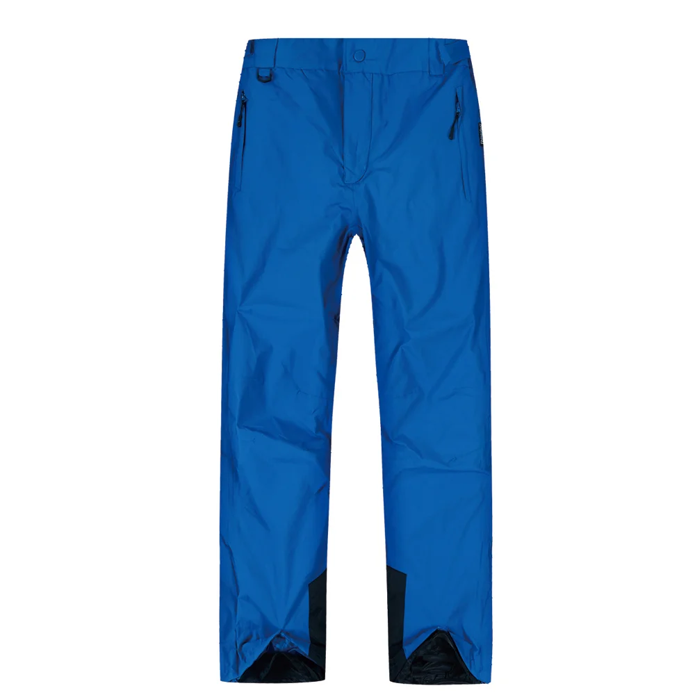 Лыжные брюки мужские зимние уличные тонкие супер водонепроницаемые ветрозащитные дышащие теплые мужские брендовые сноубордические брюки - Цвет: BLUE