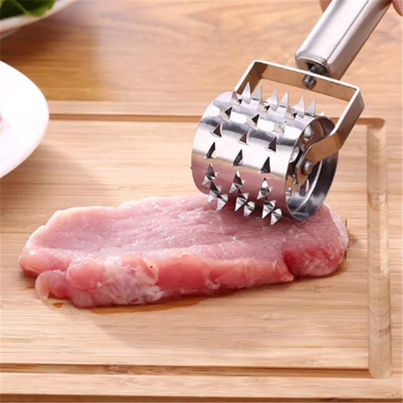 

Profession Rolling Meat Tenderizer Needle Stainless Steel Steak Beef Meat Tender Roll Meat Needle Kitchen Tool