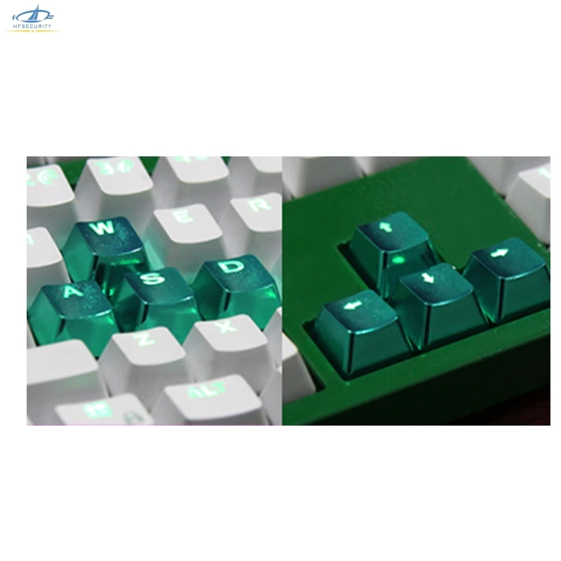 

[HFSECURITY] Translucent Metal Keycaps for Mechanical Gaming Keyboard 8pcs WASD Direction Keypress