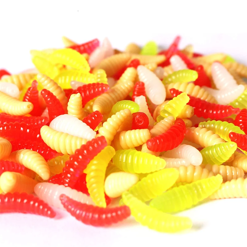 

2cm hand pole bait, five colors, optional route, sub-bait, soft bait, bread worm, bionic soft worm, maggot, false bait