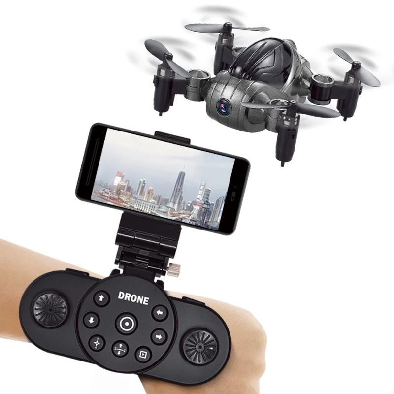 

XY6100 Mini Drone With/Without HD Camera RTF WiFi FPV Foldable RC Drone High Hold Mode RC Quadcopter Headless Mode With Watch