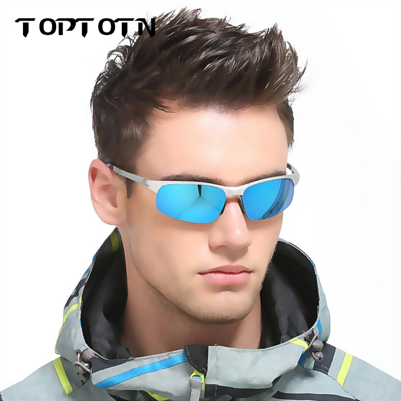 Toptotn Men's Glasses Polarized Sunglasses Brand Designer Polarized