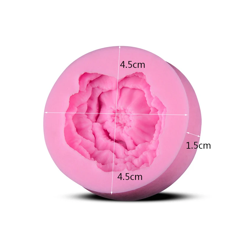 Маленькая Роза и Пион 3D силиконовая форма для торта Мыло Ремесло плесень инструменты для украшения тортов из мастики силиконовая форма для мыла цветок розы DIY