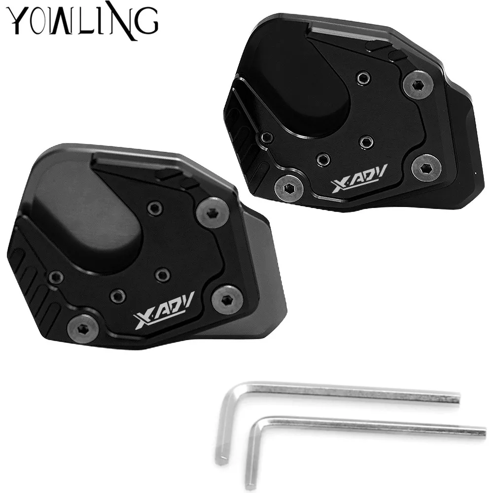 

Side Stand Kickstand Support Plate Foot Pads Stands For Honda XADV ampliar 2017 2018 Motorcycle accessories