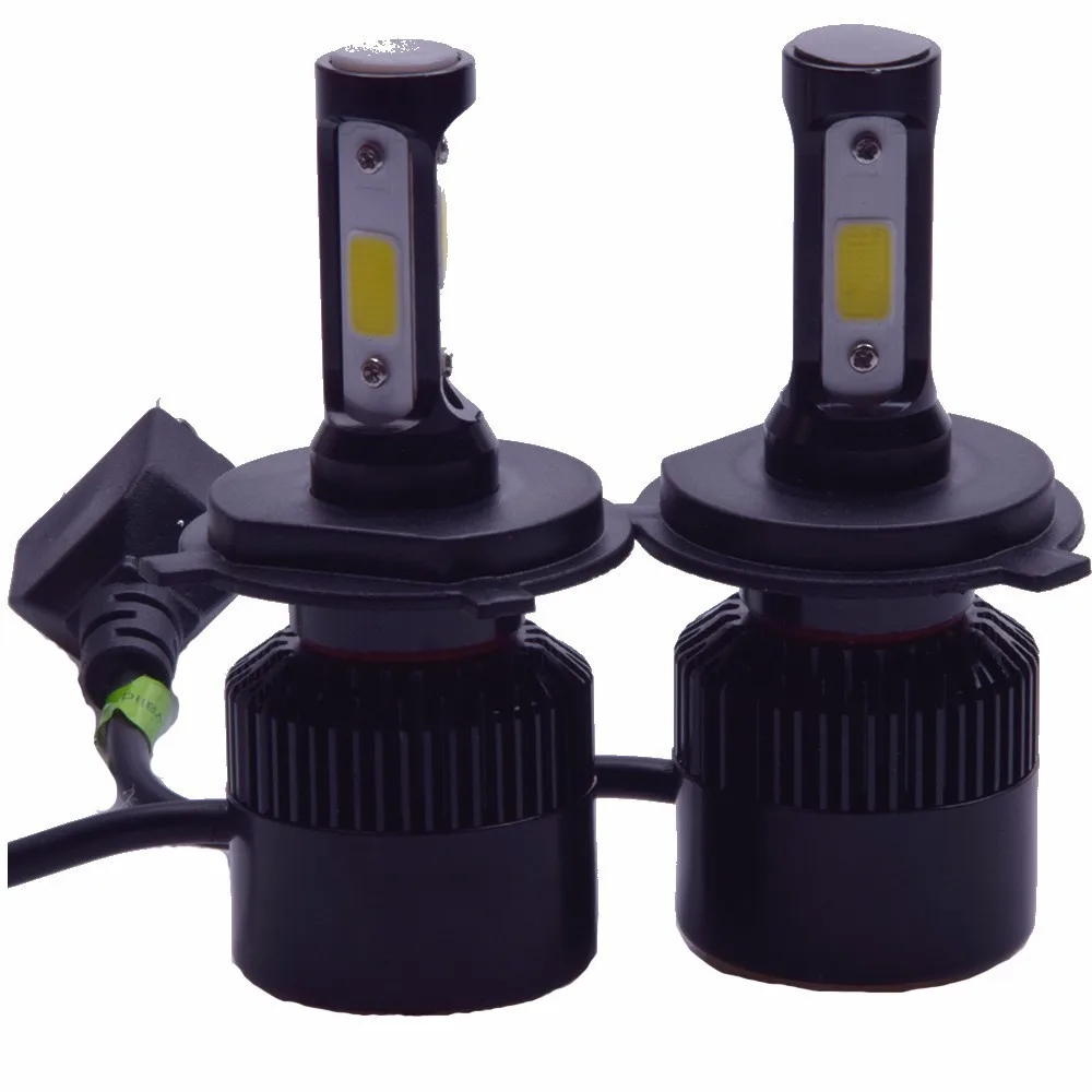 2X S2 H1 H3 H4 H7 H8 H9 H11 9005 9006 COB Del Faro 72 W фары для 8000LM светодиодный Авто ФАРИ Lampadina Della Luce di Nebbia 6500K 8000k 4300k