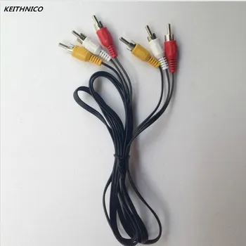 

1PC 3 RCA Male to 3 RCA Male Audio Video Cable Adapter DVD HDTV AV Stereo Extension Cable Connectors Plug 1M 1.5M