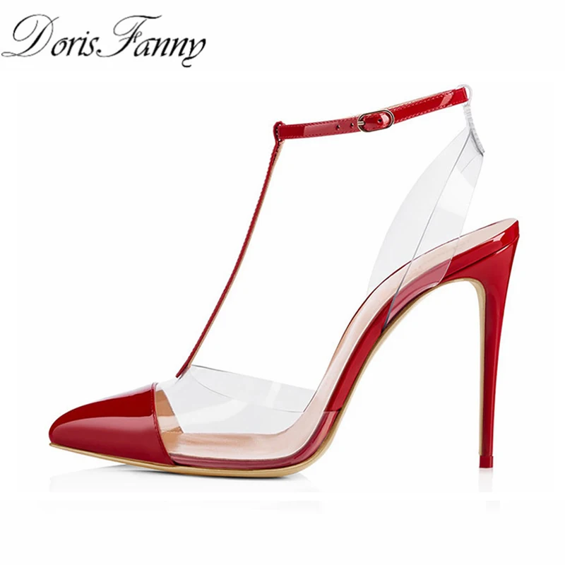 DorisFanny-Red-peep-toe-high-heels-ladies-patent-leather-shoes-size-42-fashion-women-pumps-free (1)