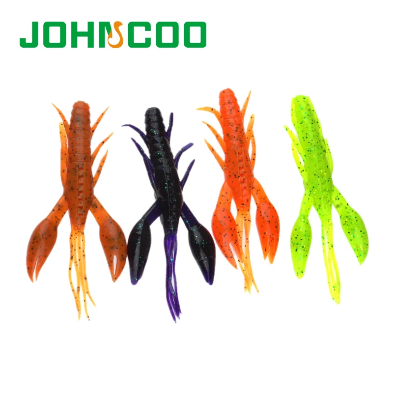 

JOHNCOO 5pcs Soft Fishing Lure Arrificial Bait 9cm 10g Silicone Shrimp Soft Worm Carp Fishing