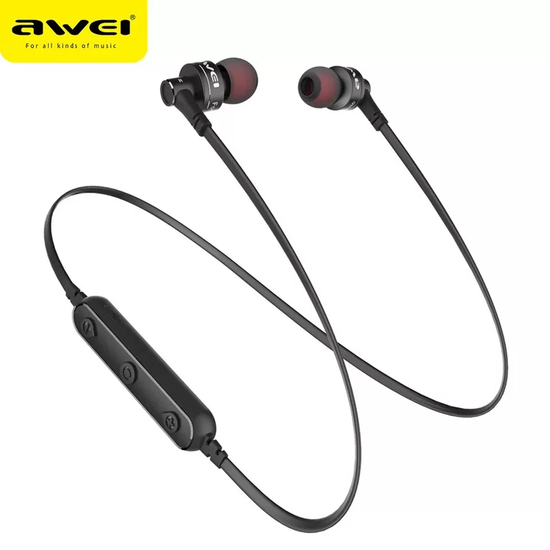 AWEI B990BL магнитные беспроводные наушники Bluetooth спортивные мини металлические