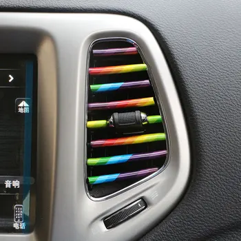 

1M U Style Car Air Conditioner Outlet Vent Grille Decoration Strip For Skoda Superb Octavia RS Combi Scout Fabia Rapid Roomster