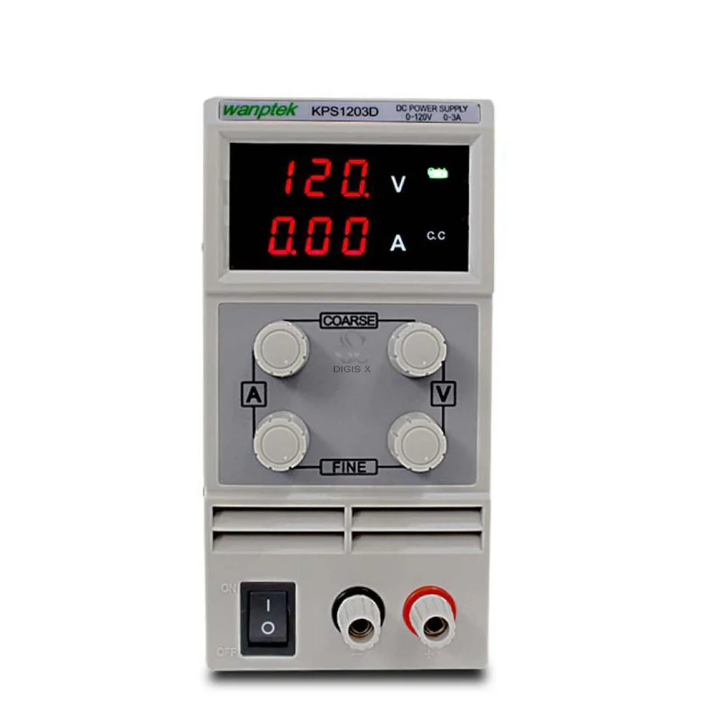 

Free shipping KPS1203d 110V- 230V High precision digital LED display switch DC Power Supply 120V 3A 0.1V 0.001A