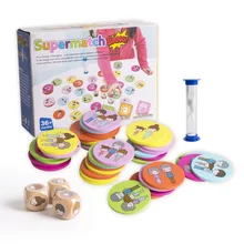 Wooden puzzle toy supermatch bang desktop funny memory cartoon pattern match game family parent-child interactive educational plastic toy baby birthday gift desktop funny game tabletop shoot football fossball family parent child interactive educational