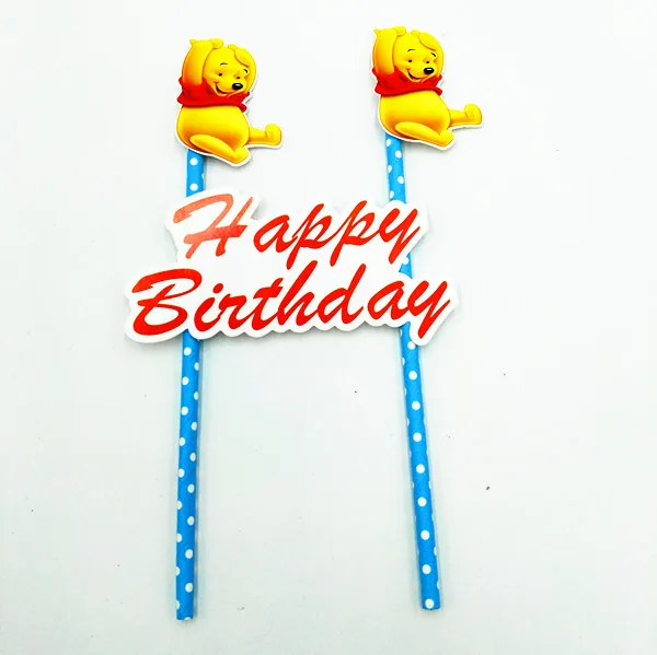 1SET WINNIE THE POOH CAKE TOPPER BABY SHOWER PARTY