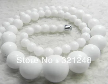 

Fashion Shopping new 2014 diy AAA+ 6-14mm White Coral Bead Necklace 18'' GE1225