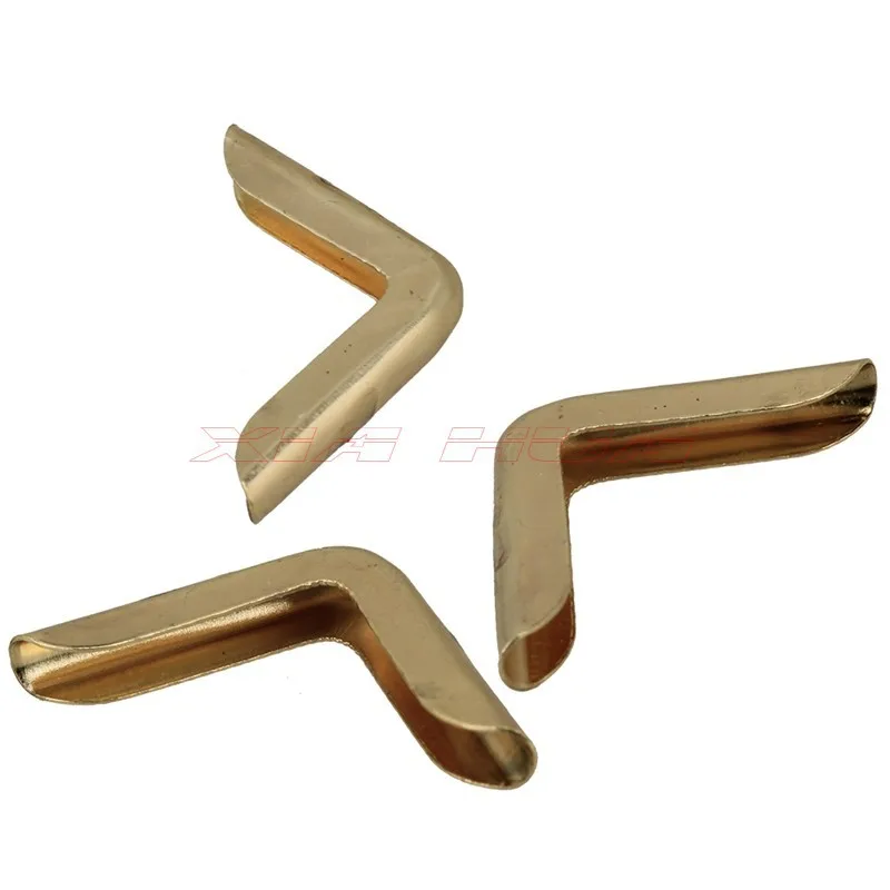 

100pcs Golden metal Kok album notebook / folder box Corner 15 * 2.2mm/Metal Book Corners Album protection Corners