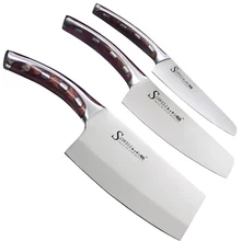Neue Ankunft Küchenmesser Set 4Cr14mov Edelstahl Messer 5, 6, 7 Zoll Dienstprogramm Chef Hacken Kochen Messer Küche Werkzeuge