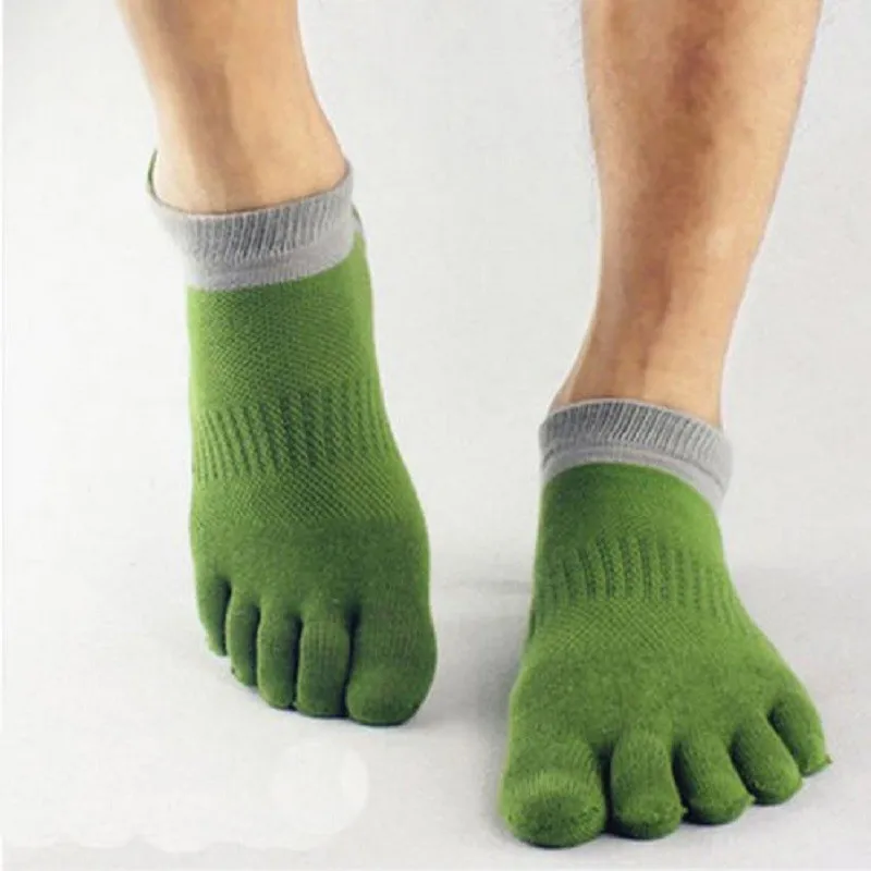 1 пара хлопковые спортивные носки с пятью пальцами Дышащие носки Дизайнерские мужские удобные носки Спортивная одежда аксессуары