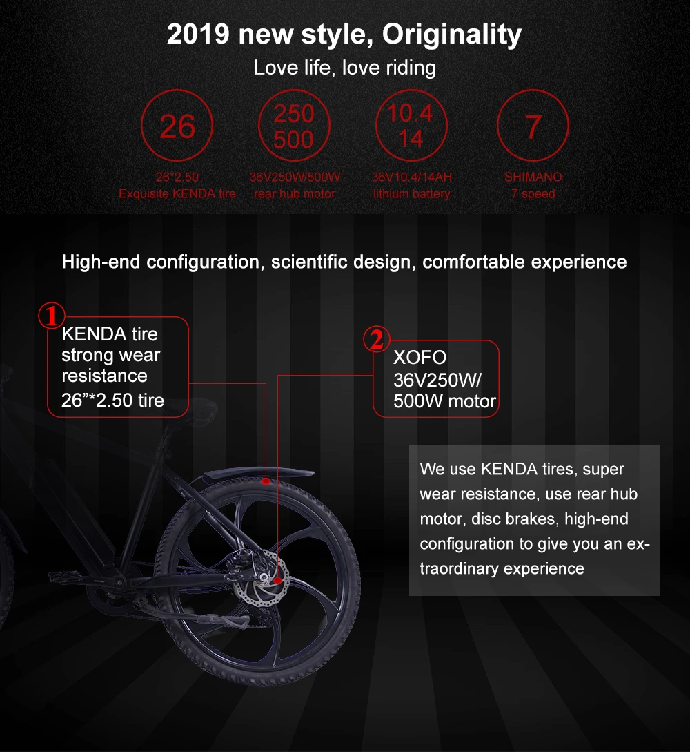 Discount ezbike 26 inch mountain bike battery car modified lithium battery electric bicycle disc brake moped disc brake 27 speed 03 7