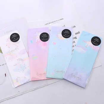 

5pcs/lot Universal Unicorn Envelope Letter Paper Message Card Letter Stationary Storage Paper Gift