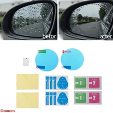Одна пара автомобильных анти-водяных пленок тумана круглой формы анти-туман покрытие непромокаемая зеркальная защитная пленка заднего вида