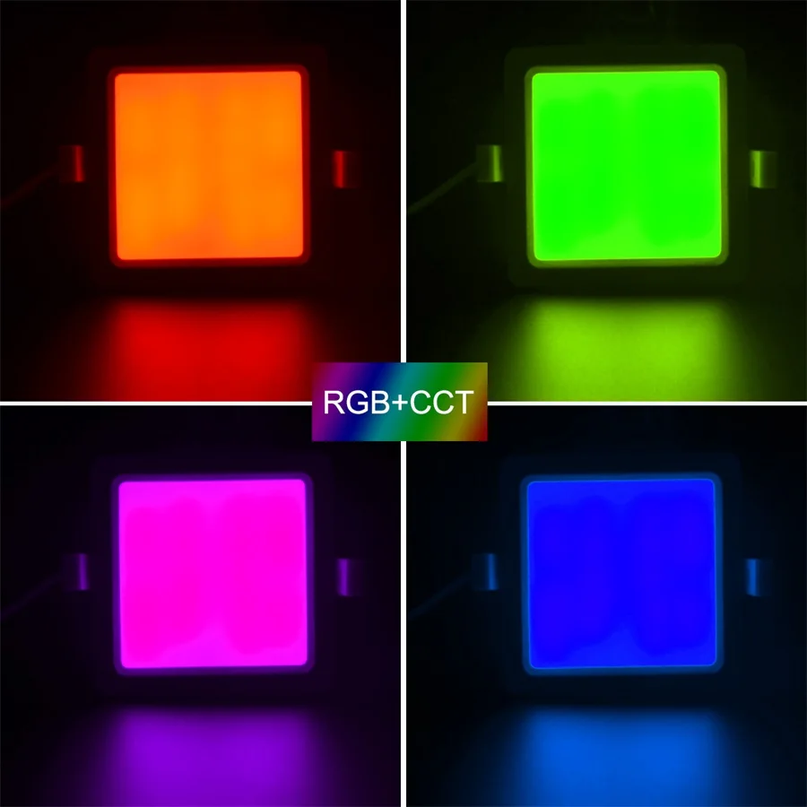 Milight 9W RGB CCT квадратный светодиодный светильник AC100~ 240V с регулируемой яркостью светодиодный светильник для смартфона с управлением через приложение