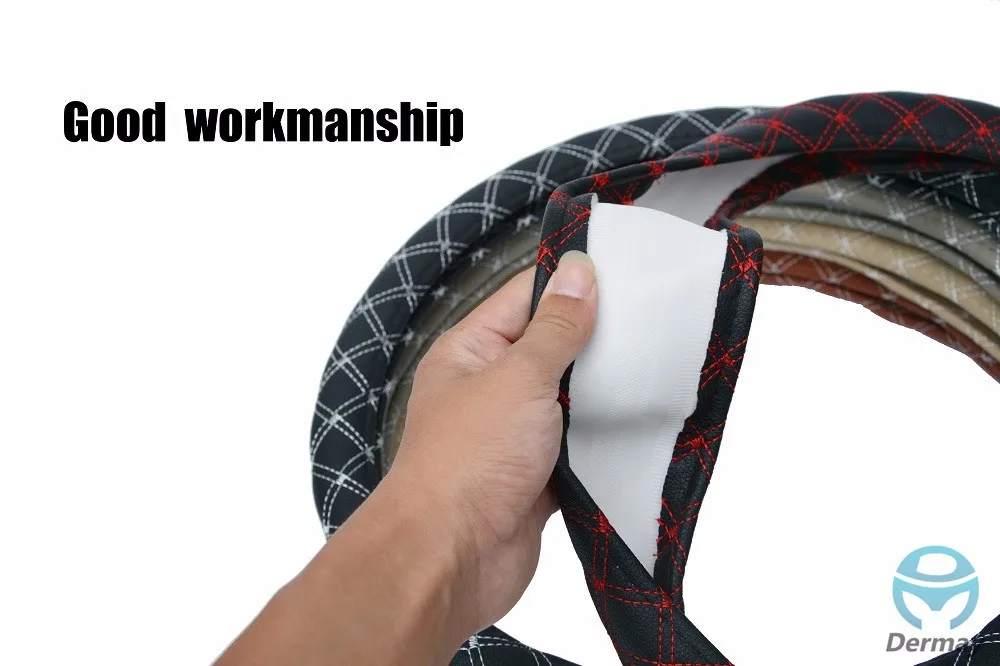 DERMAY Premium Skid-Proof Steering Wheel Cover
