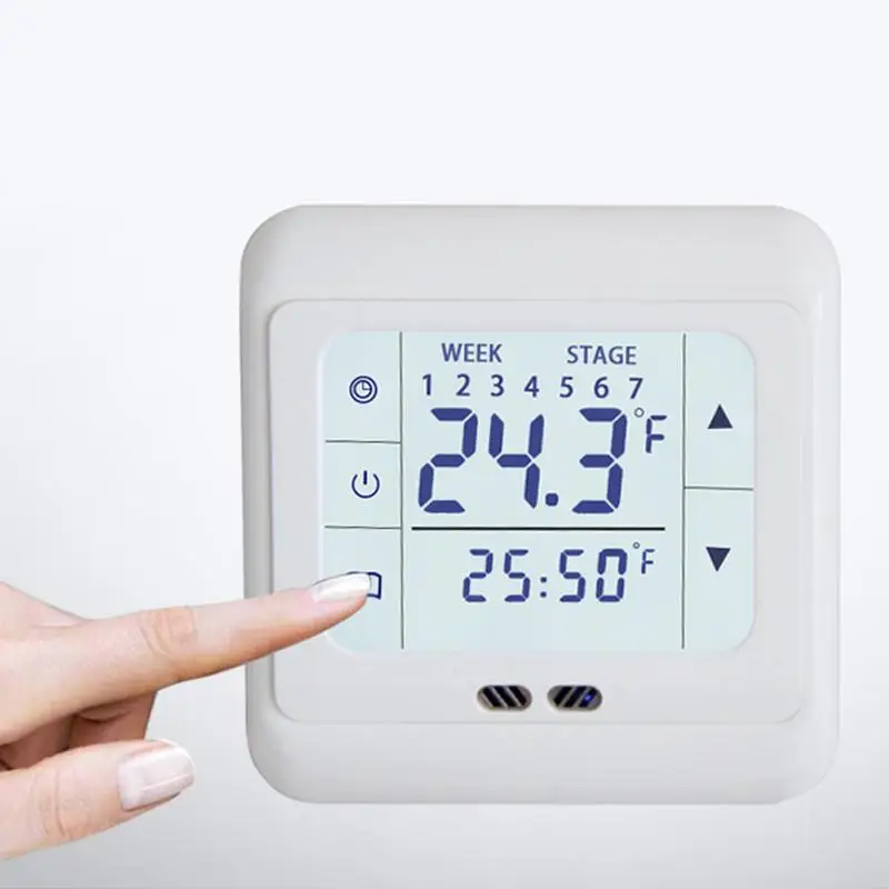 

Home Thermoregulator Temperature Controller Touch Screen Heating Thermostat for Warm Floor Electric Heating System