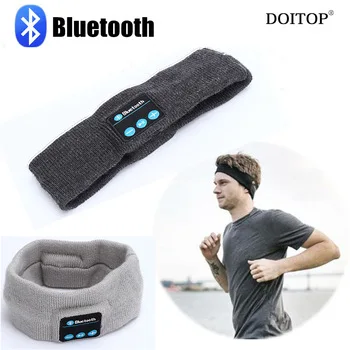 DOITOP Sport Running Yoga Music Scarf Wireless Bluetooth Stereo Earphone Smart Headset Speaker Mic Hifi Music headband Headphone