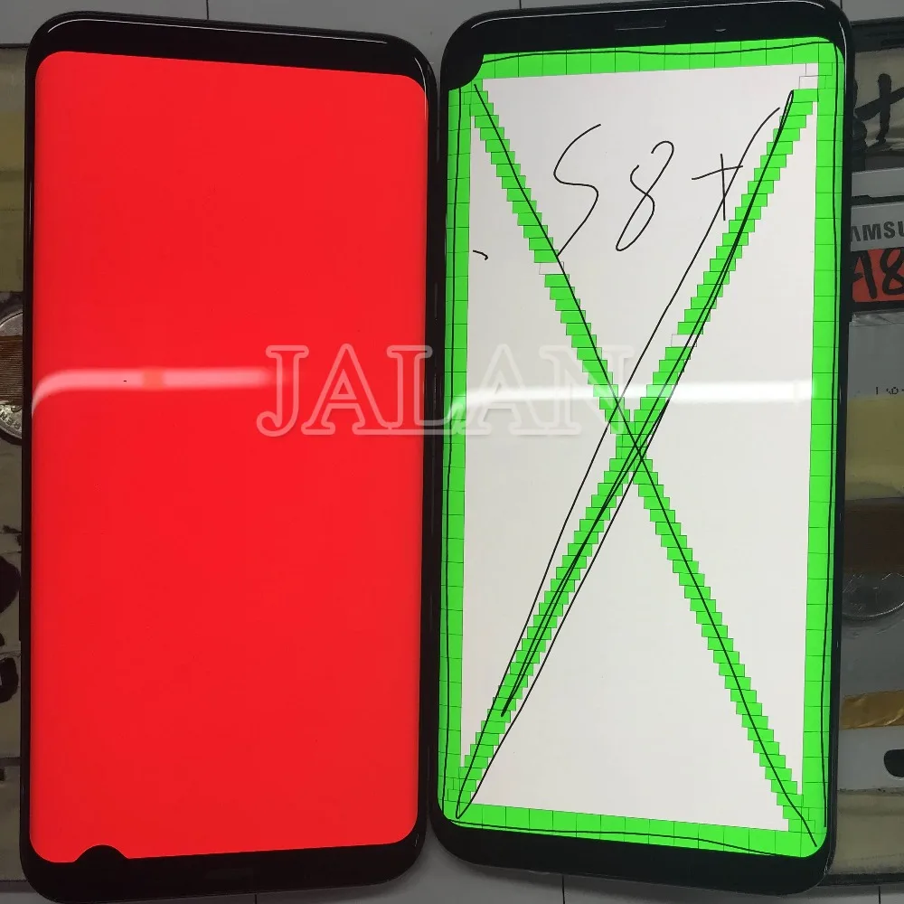 

LCD with frame for Samsung Galaxy S8 plus G955 display Touch Screen replacement install repair with small spot and touch working