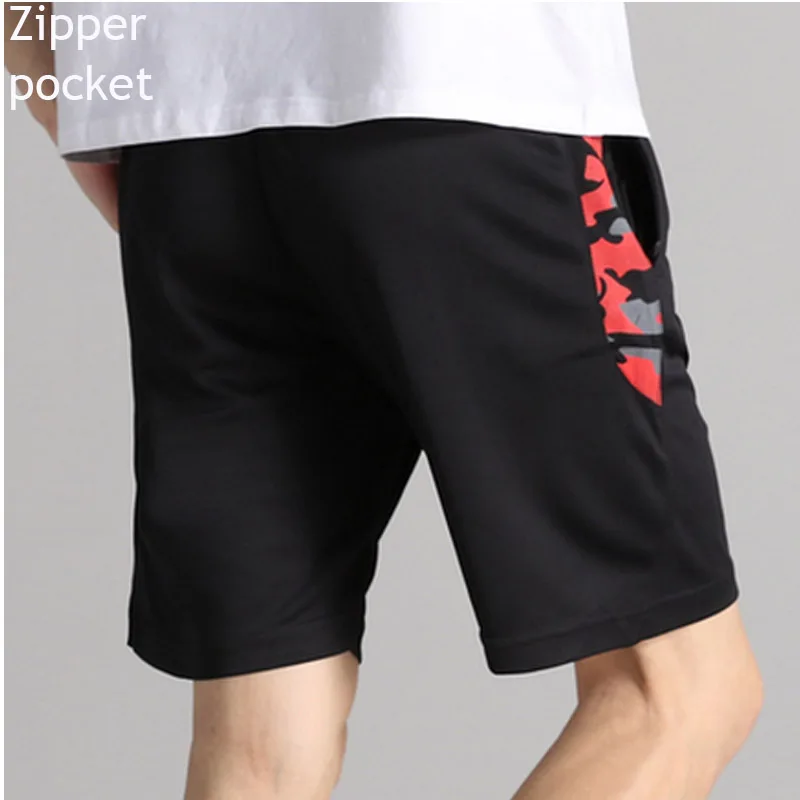 NEW 2019 Summer thin male fitness leisure thin shorts joggers quick-drying camouflage patchwork Zipper Pocket Shorts NEW 2019 Summer thin male fitness leisure thin shorts joggers quick-drying camouflage patchwork Zipper Pocket Shorts
