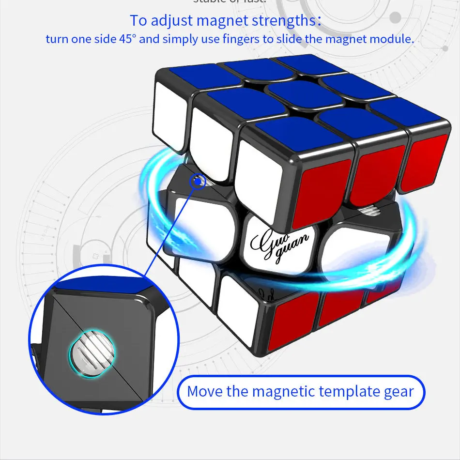 Moyu Yuexiao кубик рубика E/Yuexiao EDM флагманский 3x3x3 куб 3x3 Магнитный профессиональный