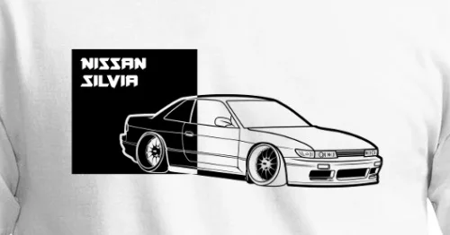 Футболка Japanese Classic Legend Car Silvia S13 Block новинка Комплект запчастей для корпуса Turbo