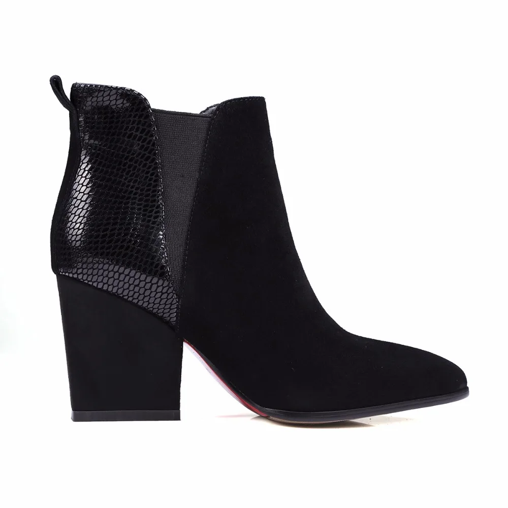 Suede Angle Boots 2017 New Winter Kids Pointed Toe