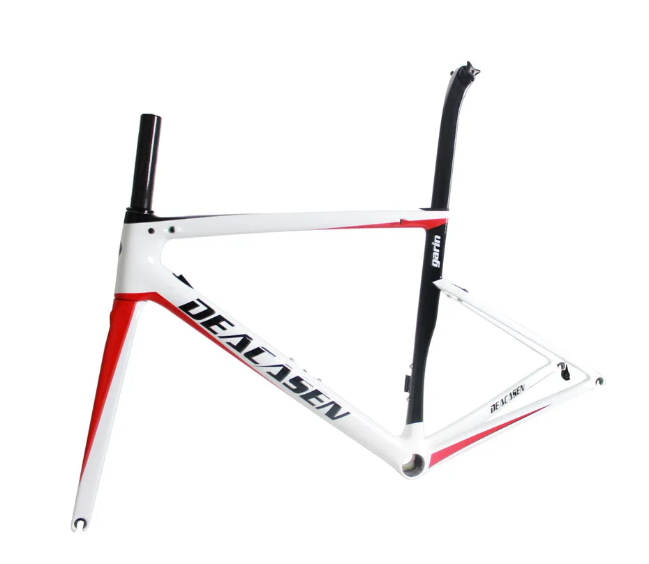 Flash Deal DEACASEN T1000 Super Light Cheap Di2 And mechanical Carbon Fiber Bike Frame Carbon Road Bike Frames Include Frok Seatpost 15