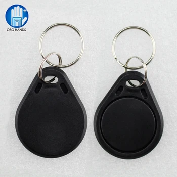 

(pack of 10/50/100) 13.56MHz RFID Keychains Key fobs Access Control Card ISO14443A MF 1K Classic NFC token for home black