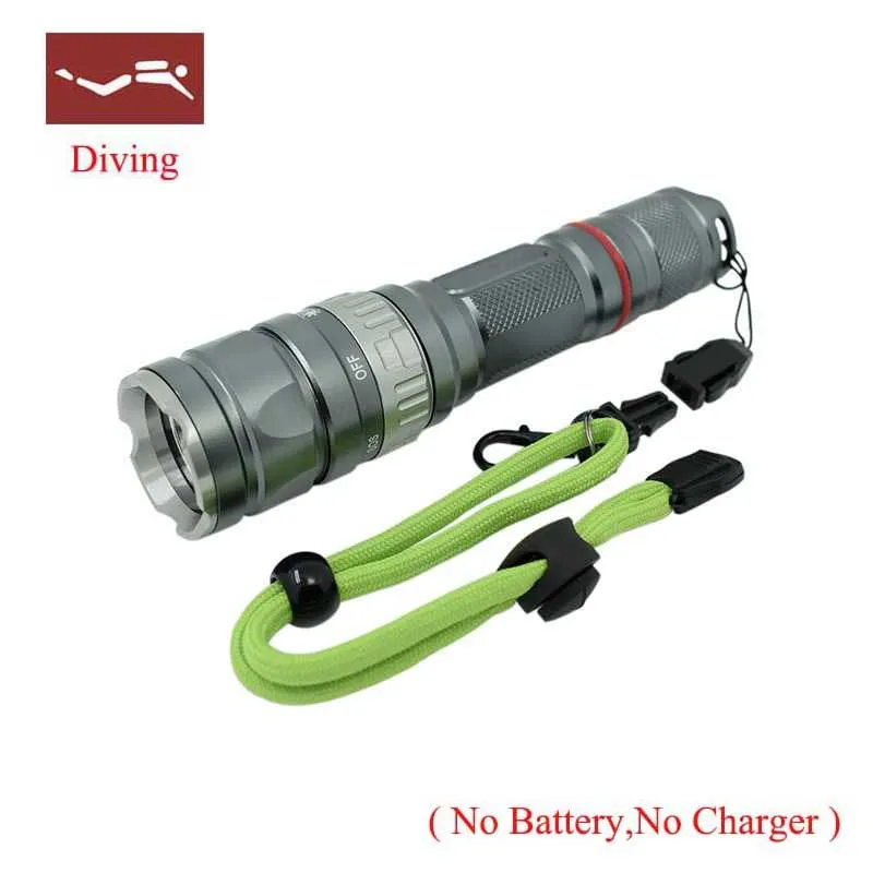 

LED Diving Flashlights Q5 LED 1600 Lumens Diving flashlamp Waterproof lamp Submersible Work underwater Torch Diving light