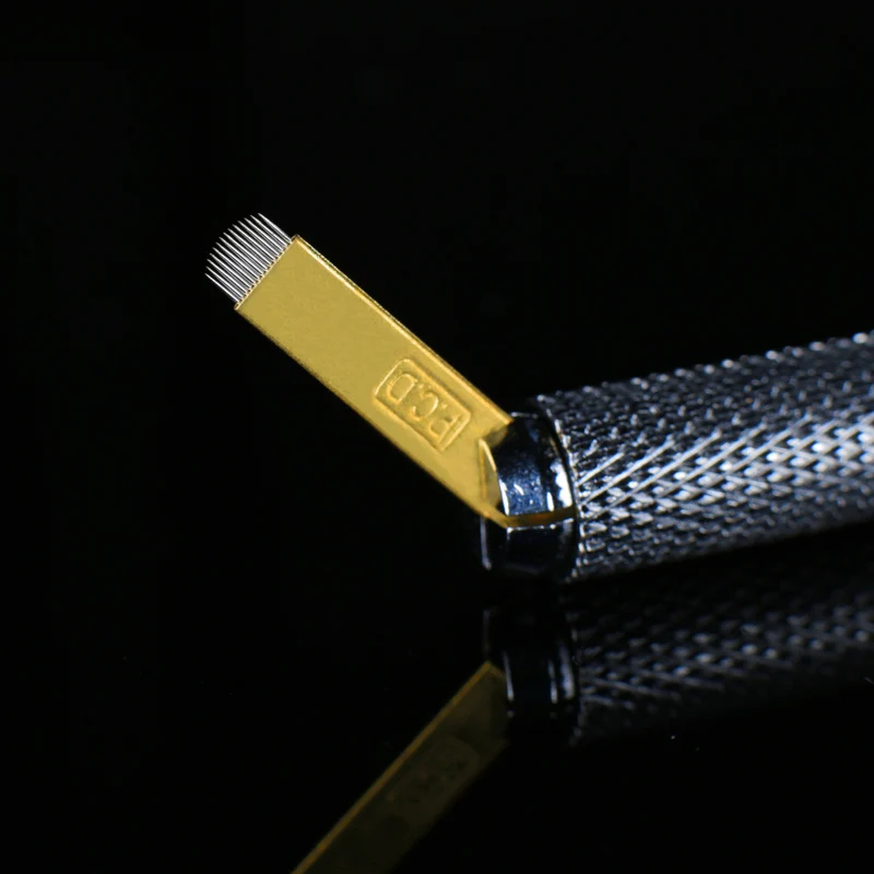 500 шт. 12 контактов Lamina Nano Blade Premium 12 жестких 0,25 мм 12U14U/19U 3R постоянный макияж микроволокна иглы для Tebori Pen