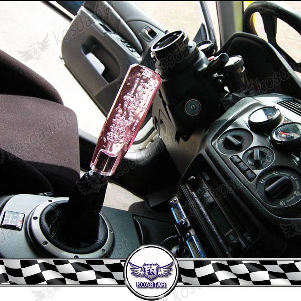 Colour-change Crystal Bubble Type 150mm Manual Transmission Car Gear Shift Knob