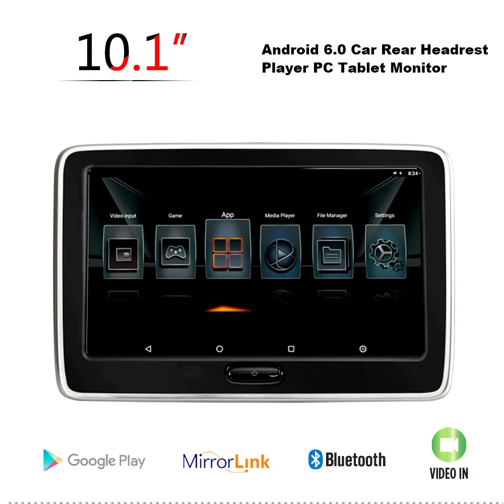 

10.1'' Android HD Car Headrest Monitor Video DVD USB/SD TFT LCD Digital Touch Screen MP5 AV Player Monitor For Universal Car