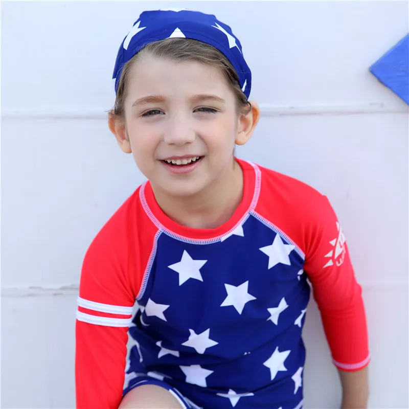2017 Summer Children's Swimwear Boys Rash Ruard High Quality Solar
