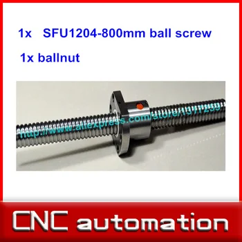 

RM1204 Ball Screw SFU1204 L= 800mm Rolled Ballscrew rail with single Ballnut for CNC parts