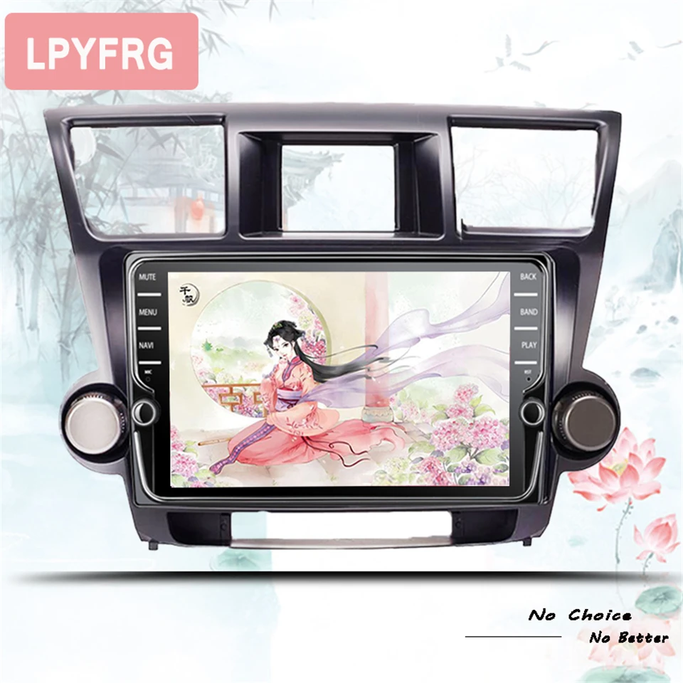 Автомагнитола K1 K2 10 1 дюйма GPS DVD Navi универсальная Android 0 8 ядер 4G LTE для Toyota high Lander 2009