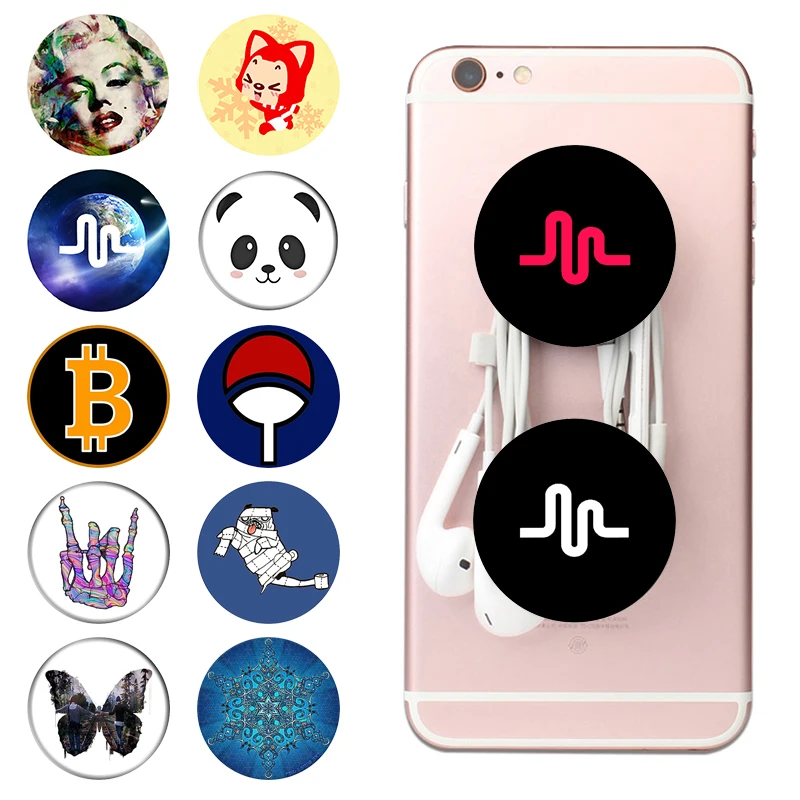

Popsoket Round Bracket Expanding Phone Holder Pocket Socket Stand Grip Popsocet Smartphone Tablet Round Finger Ring попсокет