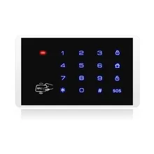 FUERS K16 RFID сенсорная клавиатура продукт с RFID карты сигнализации клавиатура совместима с KERUI 8218G G19 G18 аварийная система