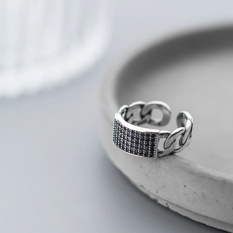 

925 Silver Ring Jewelry Vintage Boho Anel Charm Minimalism Joyas Haut Bague Femme Aneis Punk Anelli Rings for Women Anillos